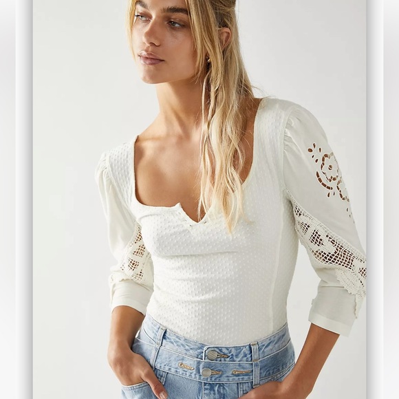 NWT Free People Lunch Date Top - Picture 2 of 3